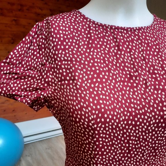 Red Polka Dots Skater Dress - Picture 2 of 9